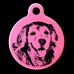 Golden Retriever Engraved 31mm Large Round Pet Dog ID Tag